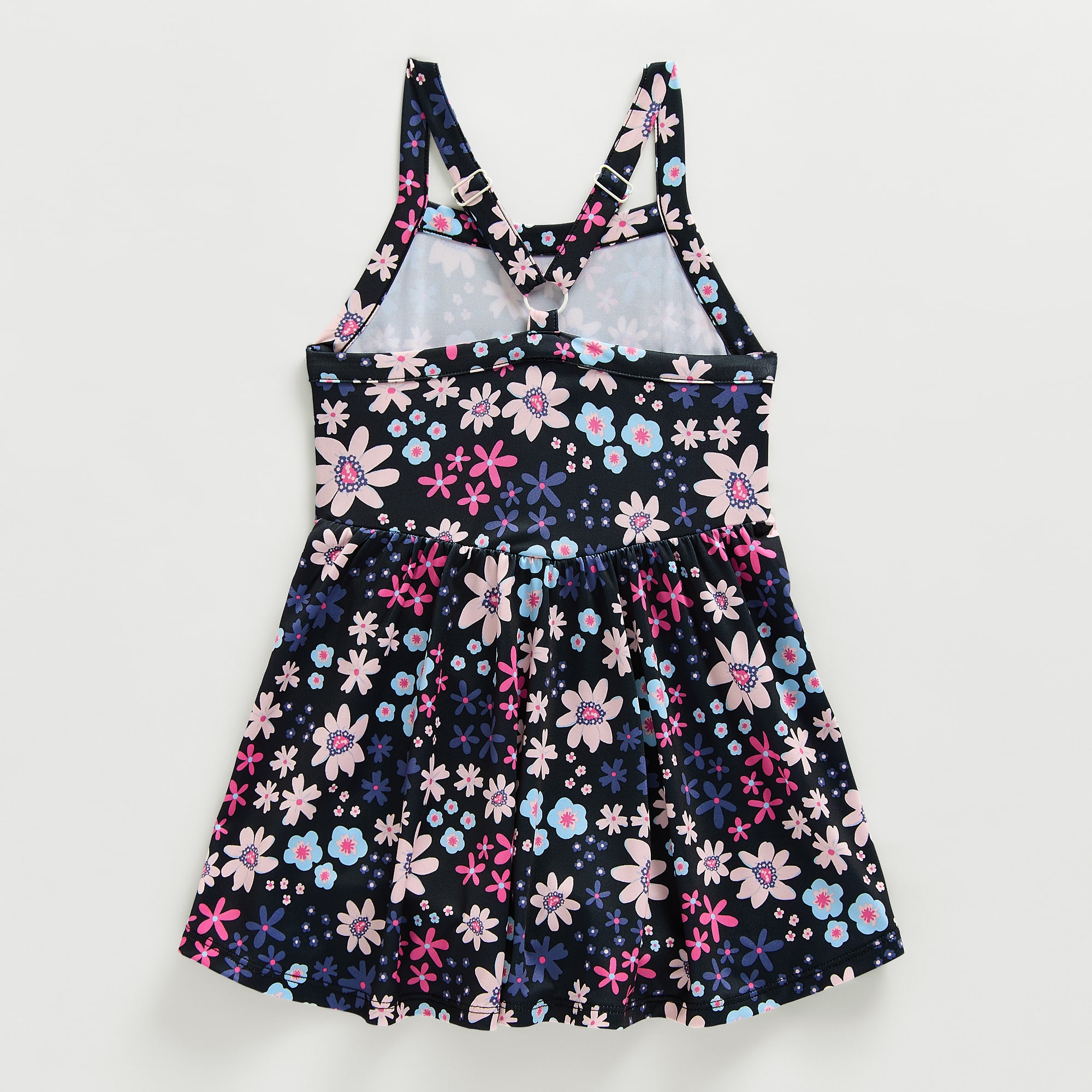 Okie Dokie Toddler & Little Girls Active Spaghetti Straps Sleeveless A-Line Dress