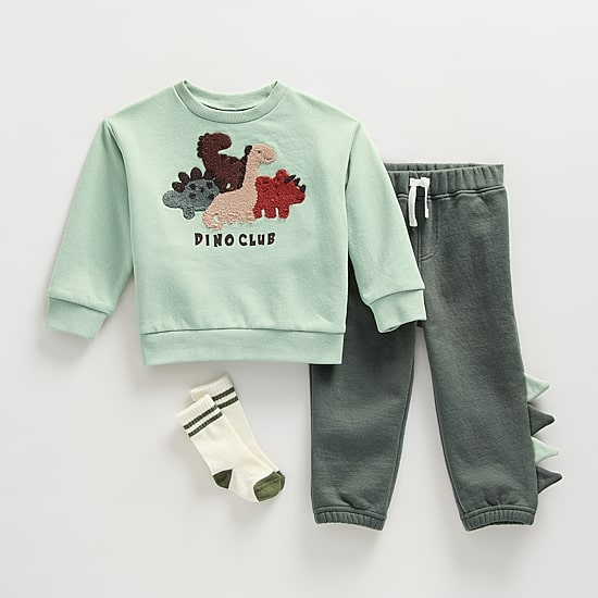 Little Lad Baby Boys Knit Pant Set