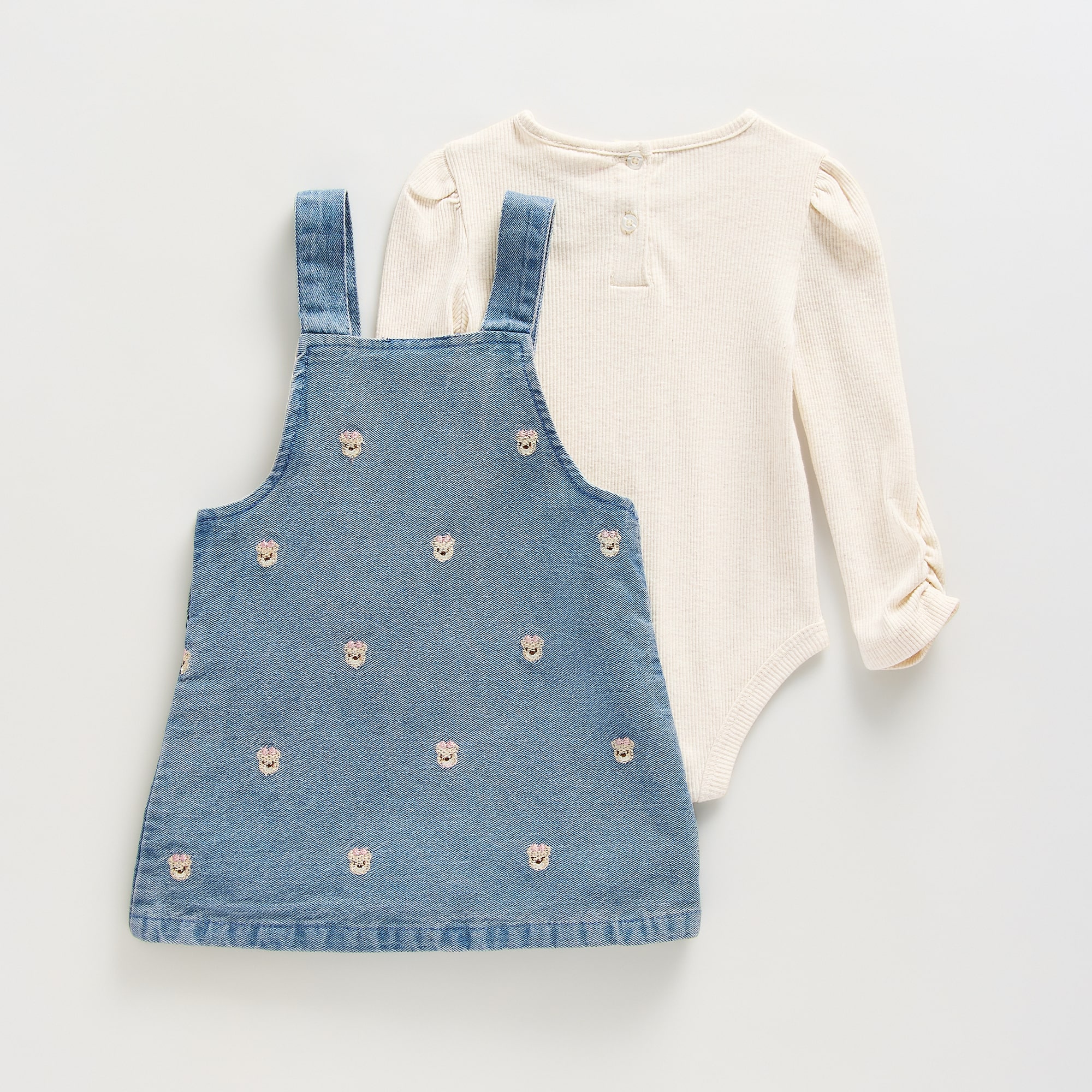 Little Lass Baby Girls Midi Animal Dress Set