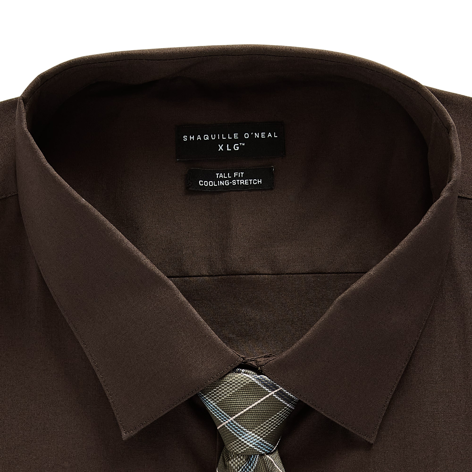 Shaquille O'Neal XLG™ Big And Tall Mens Regular Fit Long Sleeve Dress Shirt
