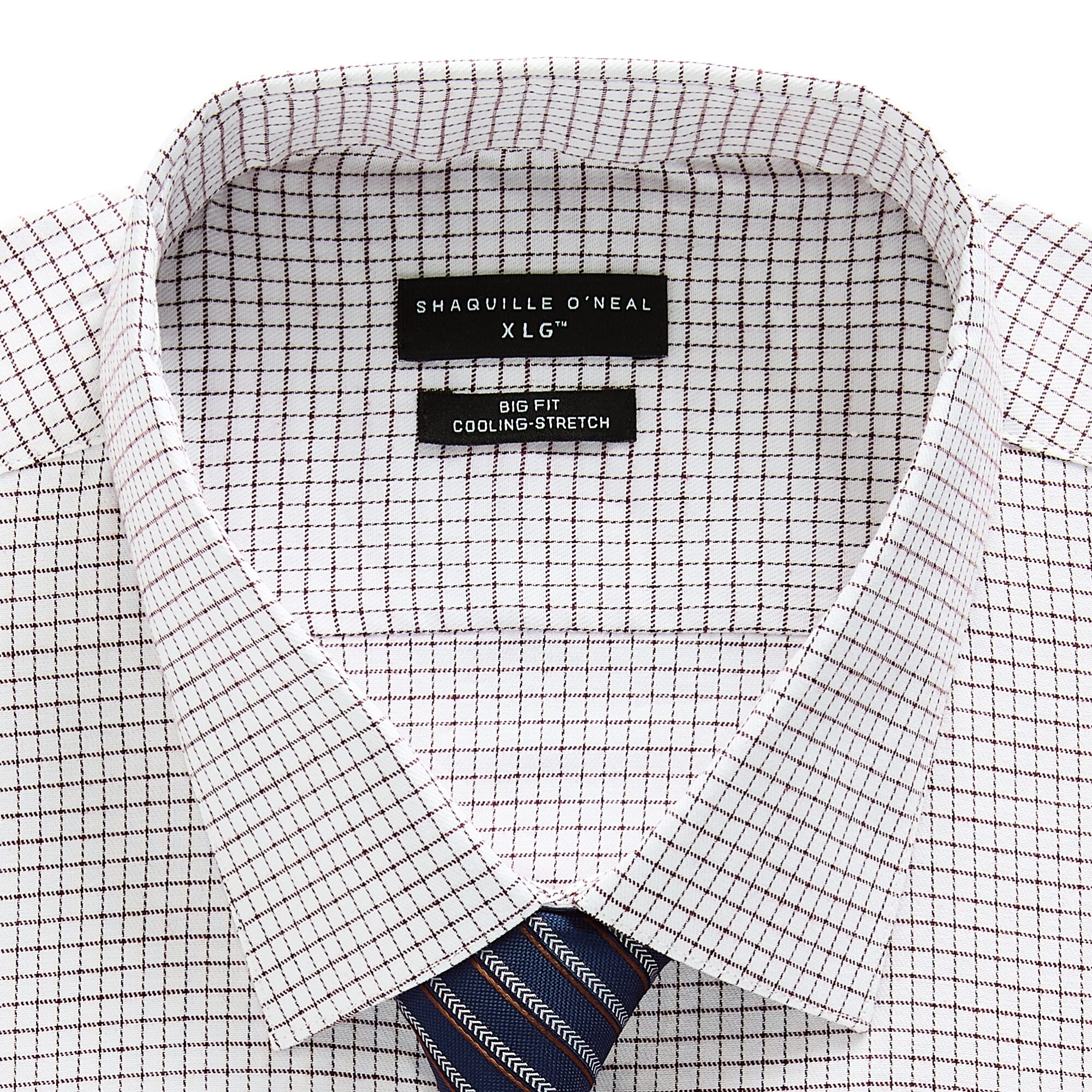 Shaquille O'Neal XLG™ Big and Tall Mens Regular Fit Long Sleeve Dress Shirt