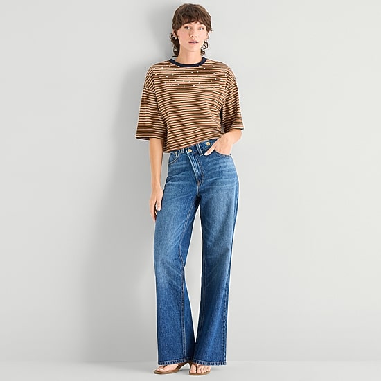 A.N.A Womens Crew Neck Short Sleeve T-Shirt