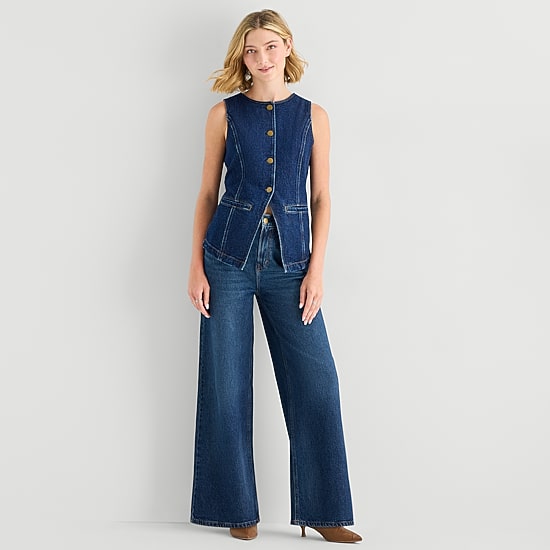 A.N.A Womens Round Neck Sleeveless Vest