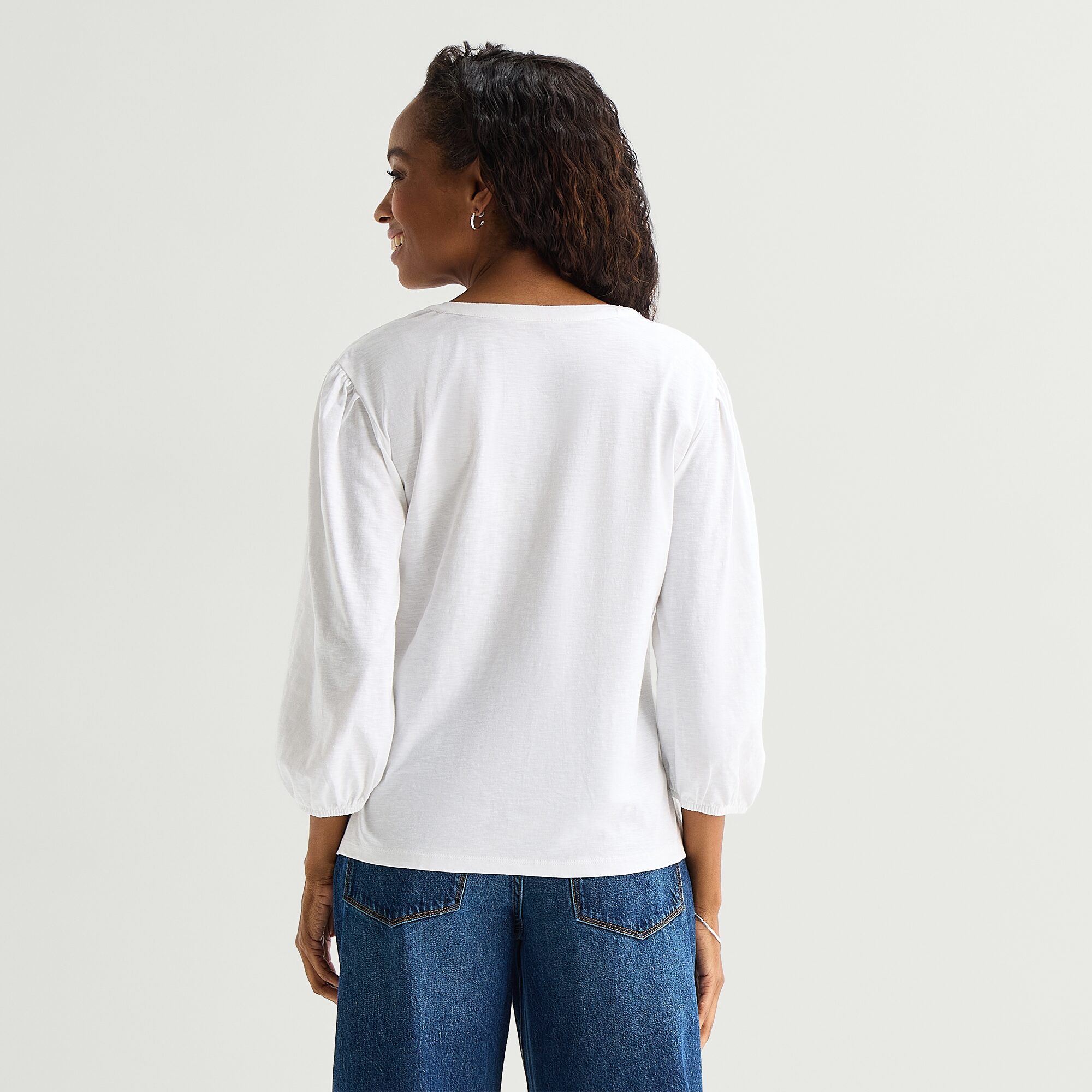St. John's Bay Womens V Neck Long Sleeve Blouse
