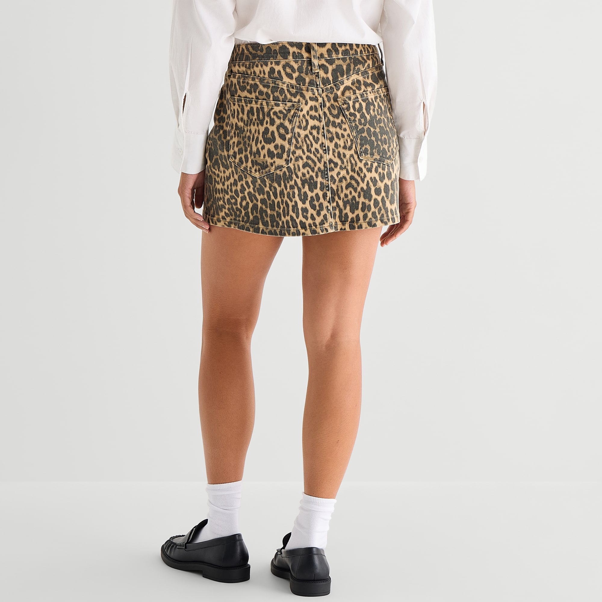 a.n.a Womens Mid Rise Mini Denim Skirt