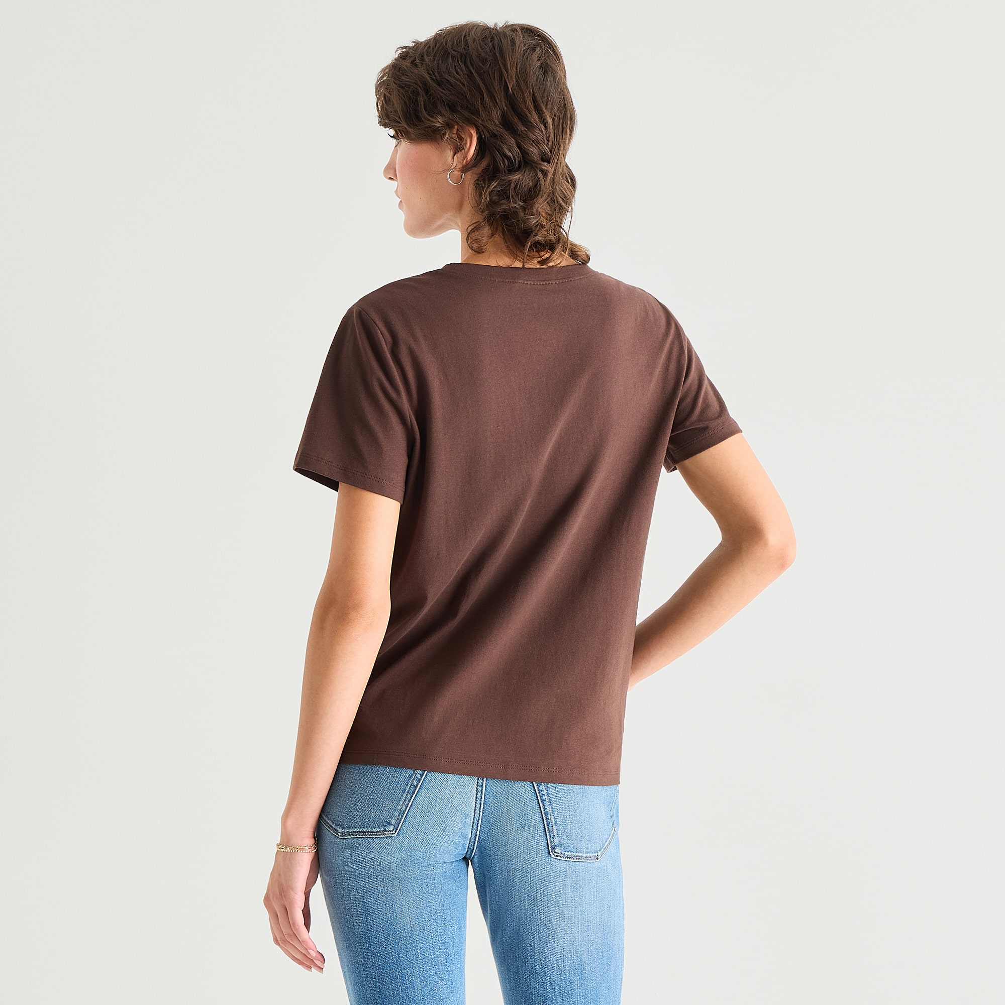 a.n.a Womens Crew Neck Short Sleeve T-Shirt