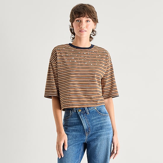 A.N.A Womens Crew Neck Short Sleeve T-Shirt