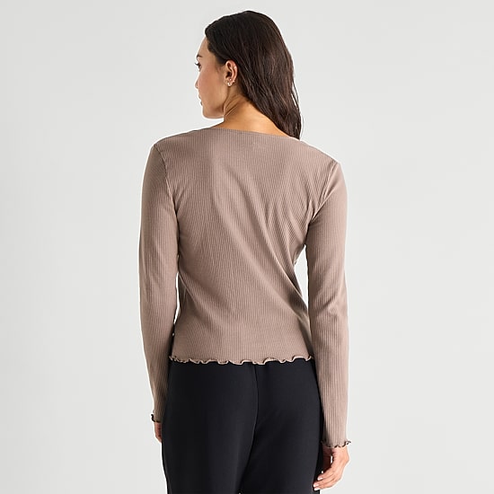 A.N.A Womens V Neck Long Sleeve Button Cardigan