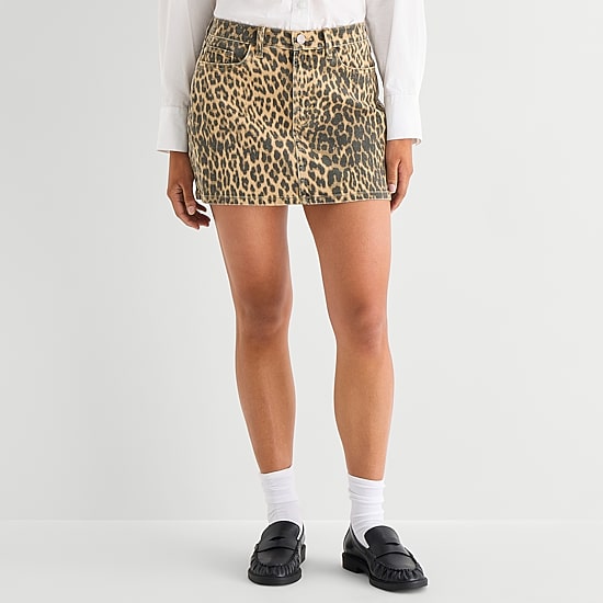 A.N.A Womens Mid Rise Mini Denim Skirt