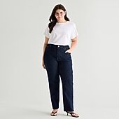 A.N.A Womens High Rise Straight Leg Jean