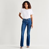 A.N.A Womens High Rise Flare Leg Jean