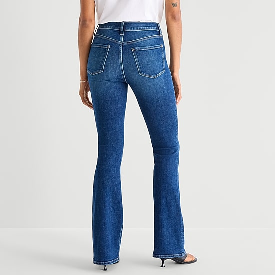 A.N.A Womens High Rise Flare Leg Jean
