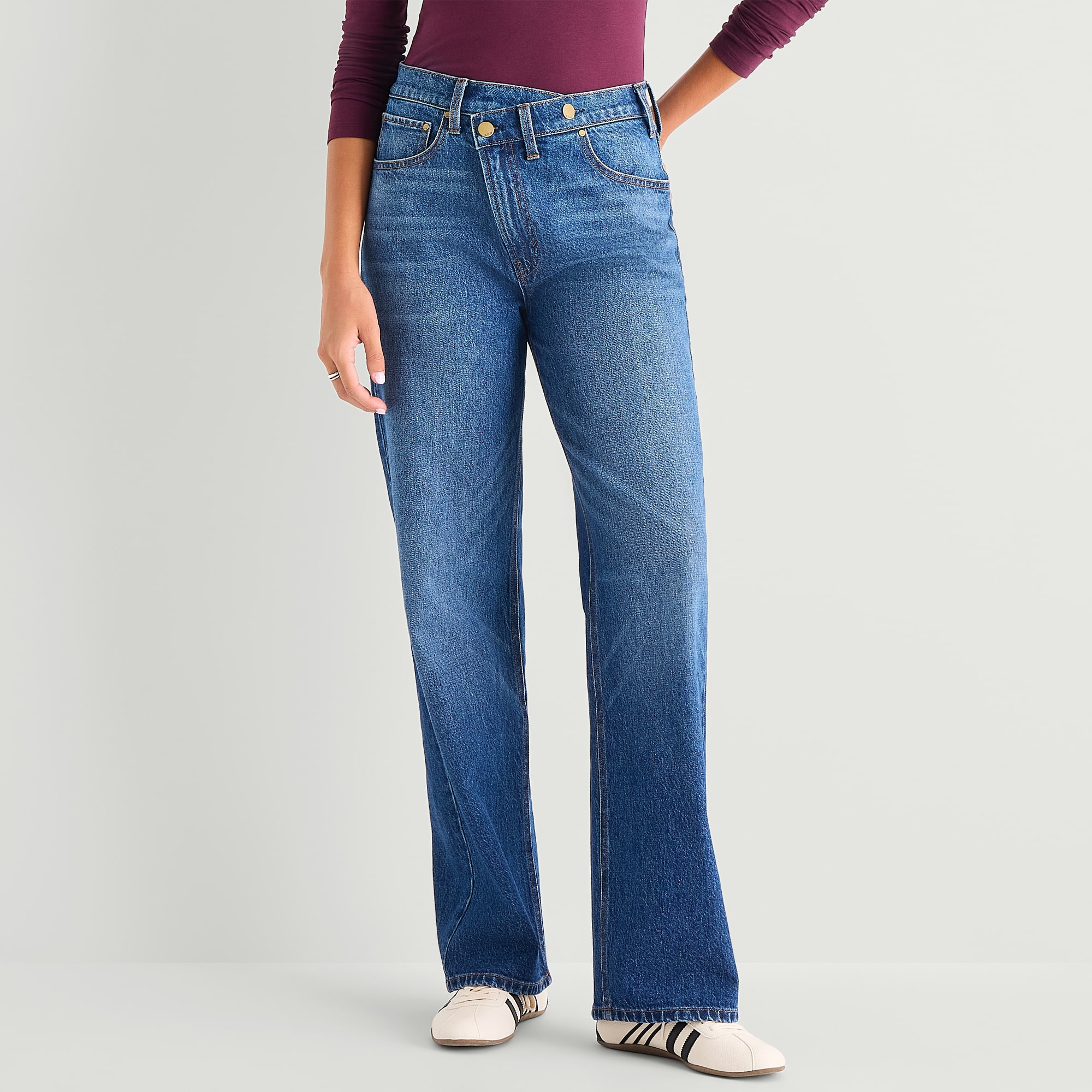 a.n.a Womens High Rise Relaxed Fit Jean
