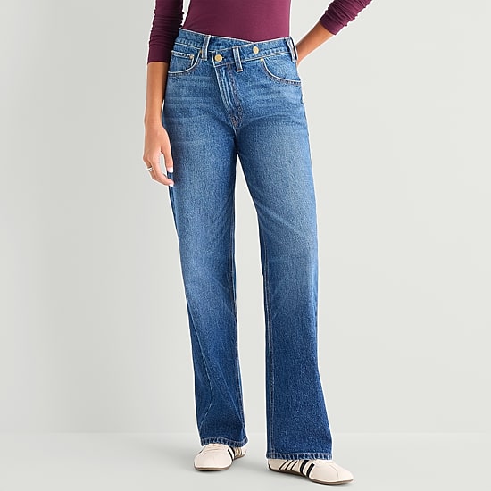 A.N.A Womens High Rise Relaxed Fit Jean