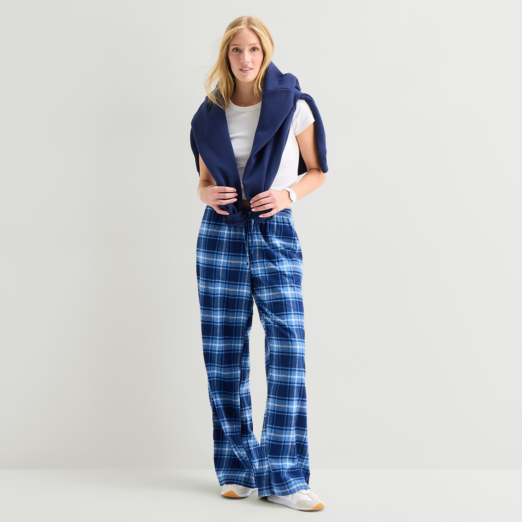Forever 21 Womens Juniors Wide Leg Mid Rise Flat Front Pant