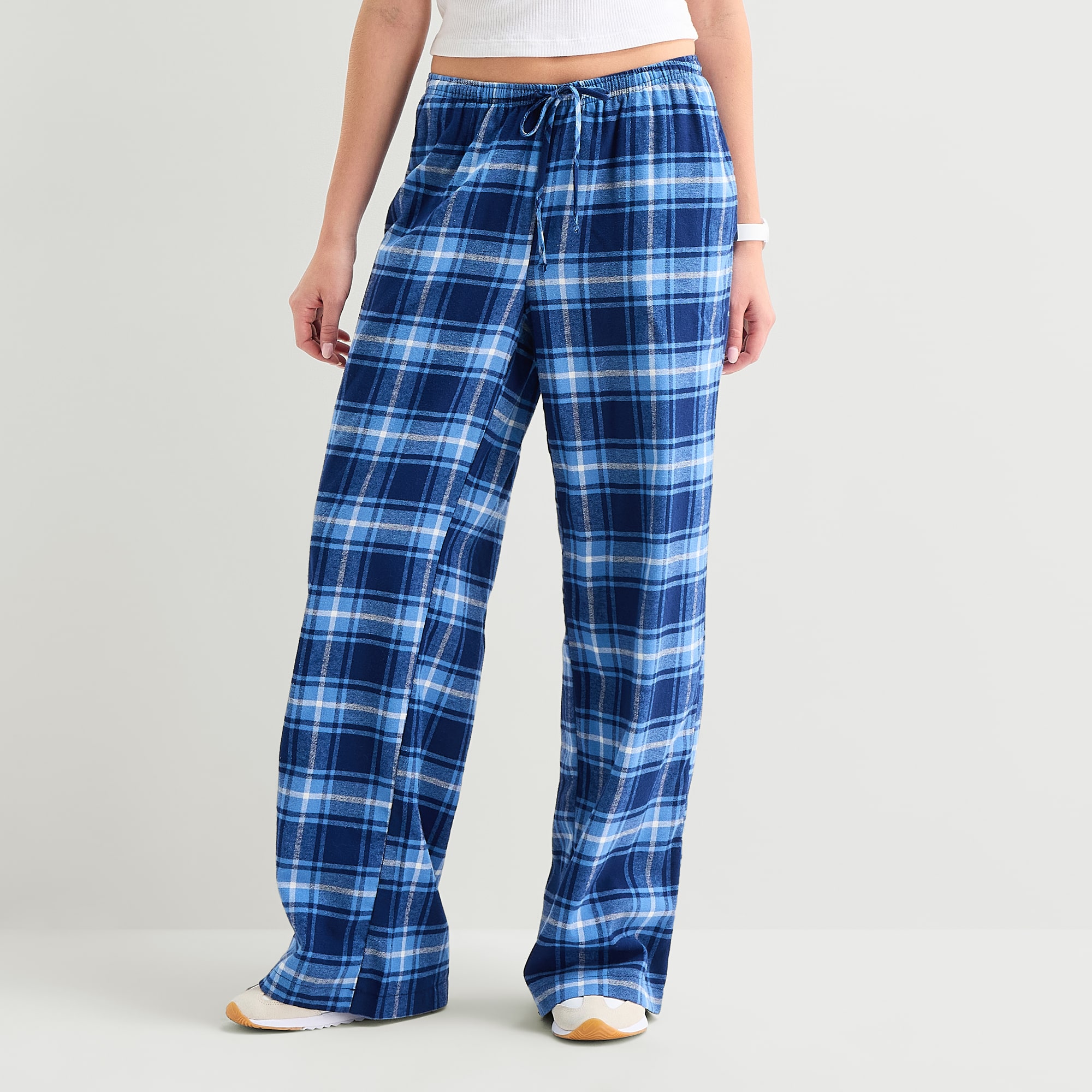 Forever 21 Womens Juniors Wide Leg Mid Rise Flat Front Pant