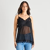 a.n.a Womens V Neck Sleeveless Camisole