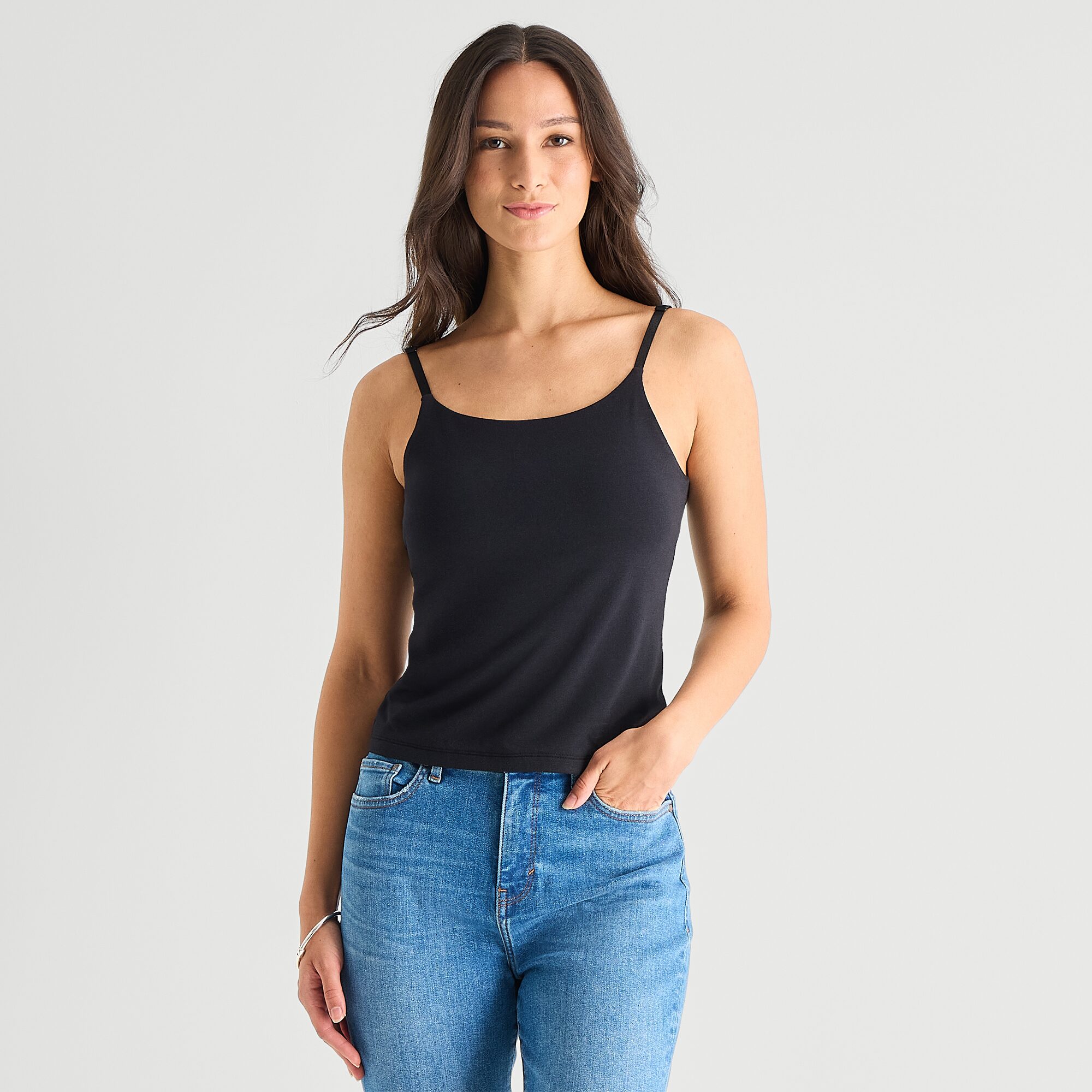a.n.a Womens Scoop Neck Sleeveless Camisole