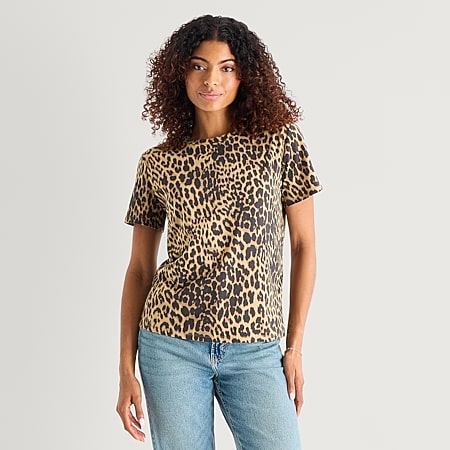Arizona Womens Juniors Crew Neck Short Sleeve Lace Blouse - JCPenney