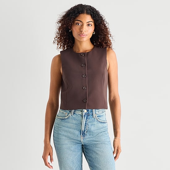 A.N.A Womens Crew Neck Sleeveless Vest