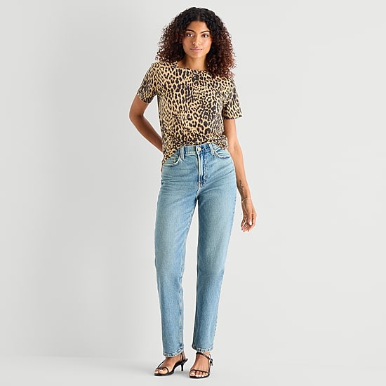 A.N.A Womens Crew Neck Short Sleeve T-Shirt