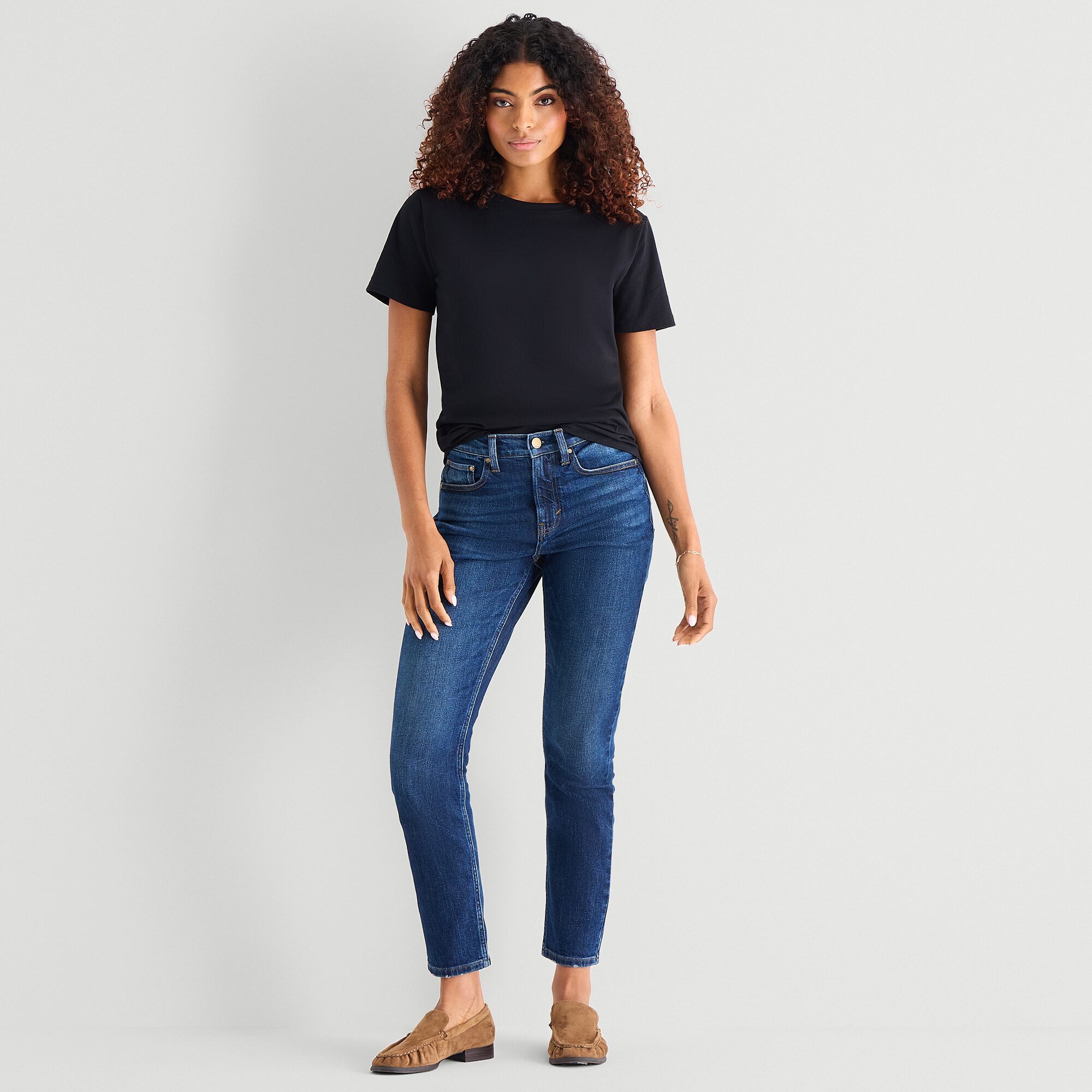 A.N.A Womens Crew Neck Short Sleeve T-Shirt