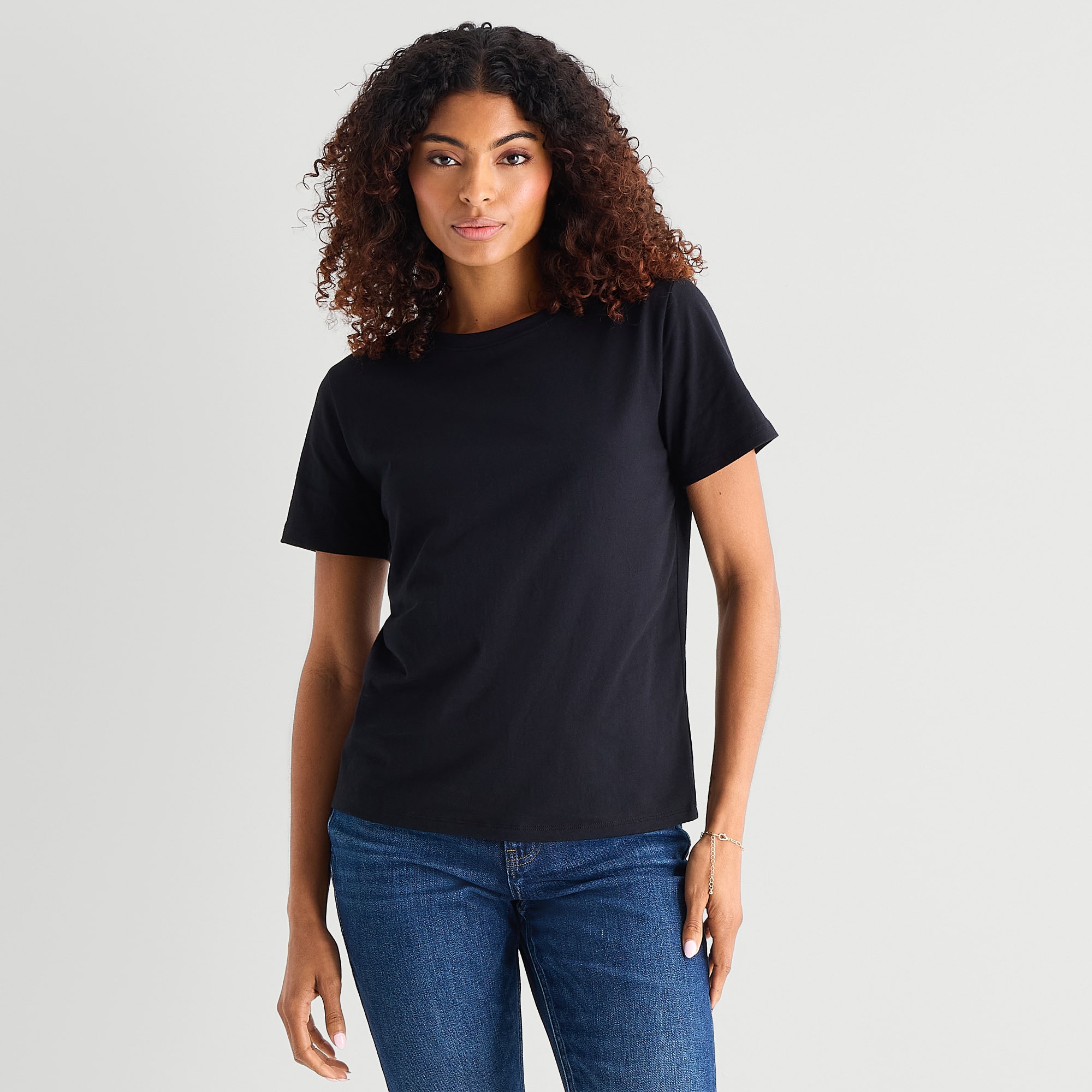 A.N.A Womens Tall Crew Neck Short Sleeve T-Shirt
