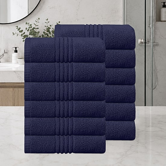 Home Weavers Inc Hazel Collection 100% Cotton Zero Twist 12-pc