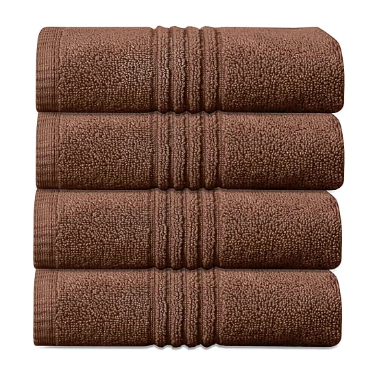 Home Weavers Inc Hazel Collection 100% Cotton Zero Twist 4-pc. Hand Towel