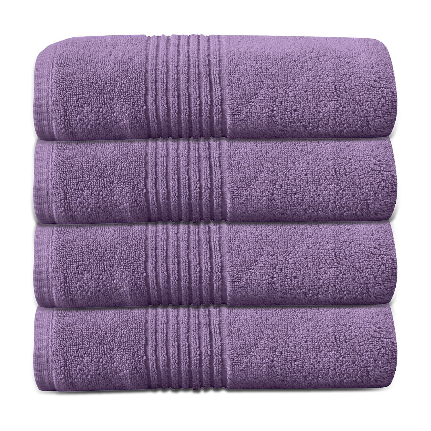 Home Weavers Inc Hazel Collection 100% Cotton Zero Twist 4-pc. Quick Dry Bath Towel Set