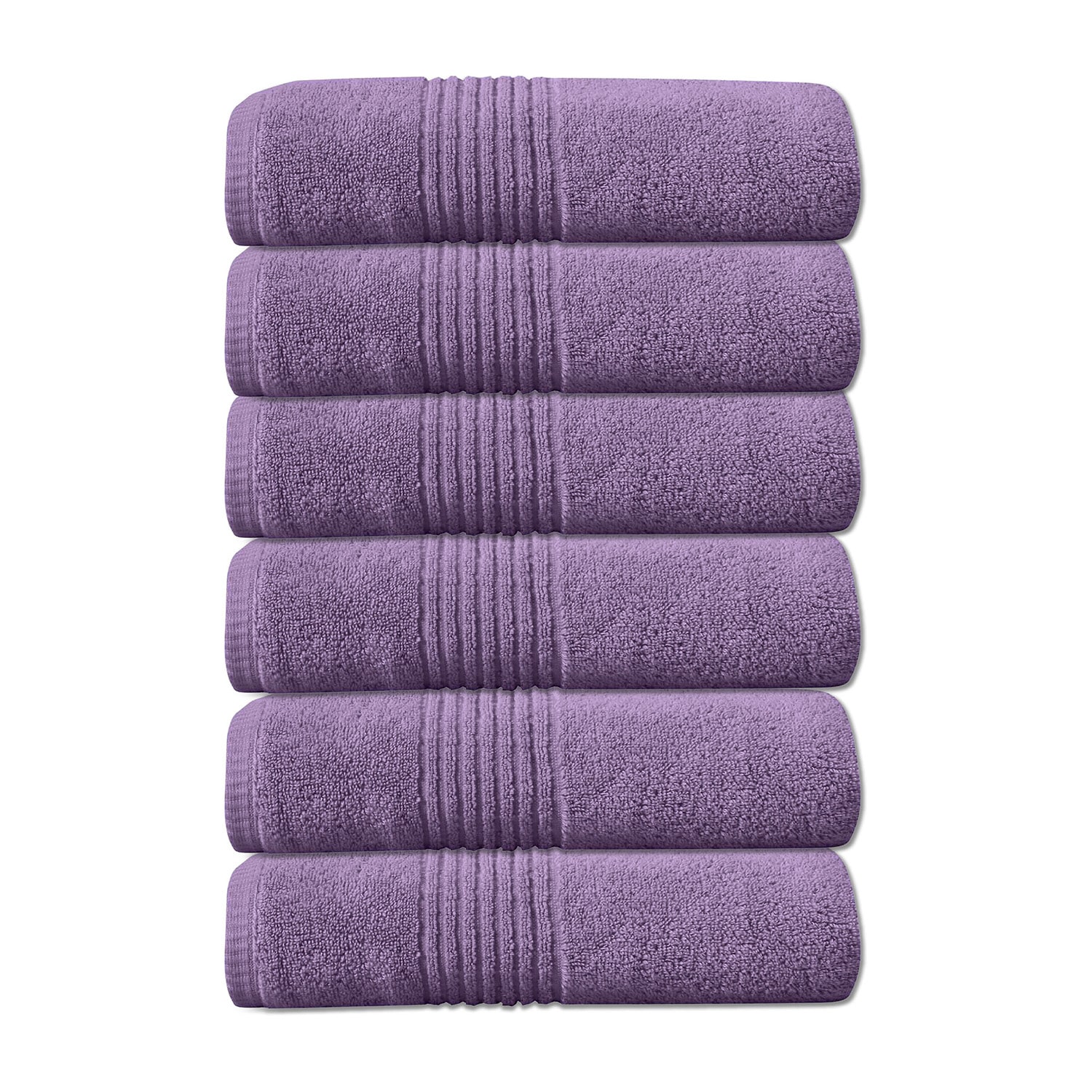 Home Weavers Inc Hazel Collection 100% Cotton Zero Twist 6-pc. Quick Dry Bath Towel Set