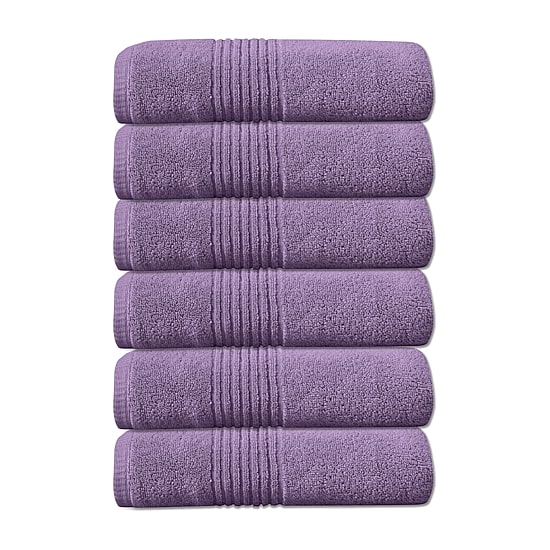 Home Weavers Inc Hazel Collection 100% Cotton Zero Twist 6-pc. Quick Dry Bath Towel Set