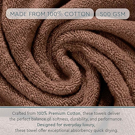 Home Weavers Inc Hazel Collection 100% Cotton Zero Twist 4-pc. Hand Towel