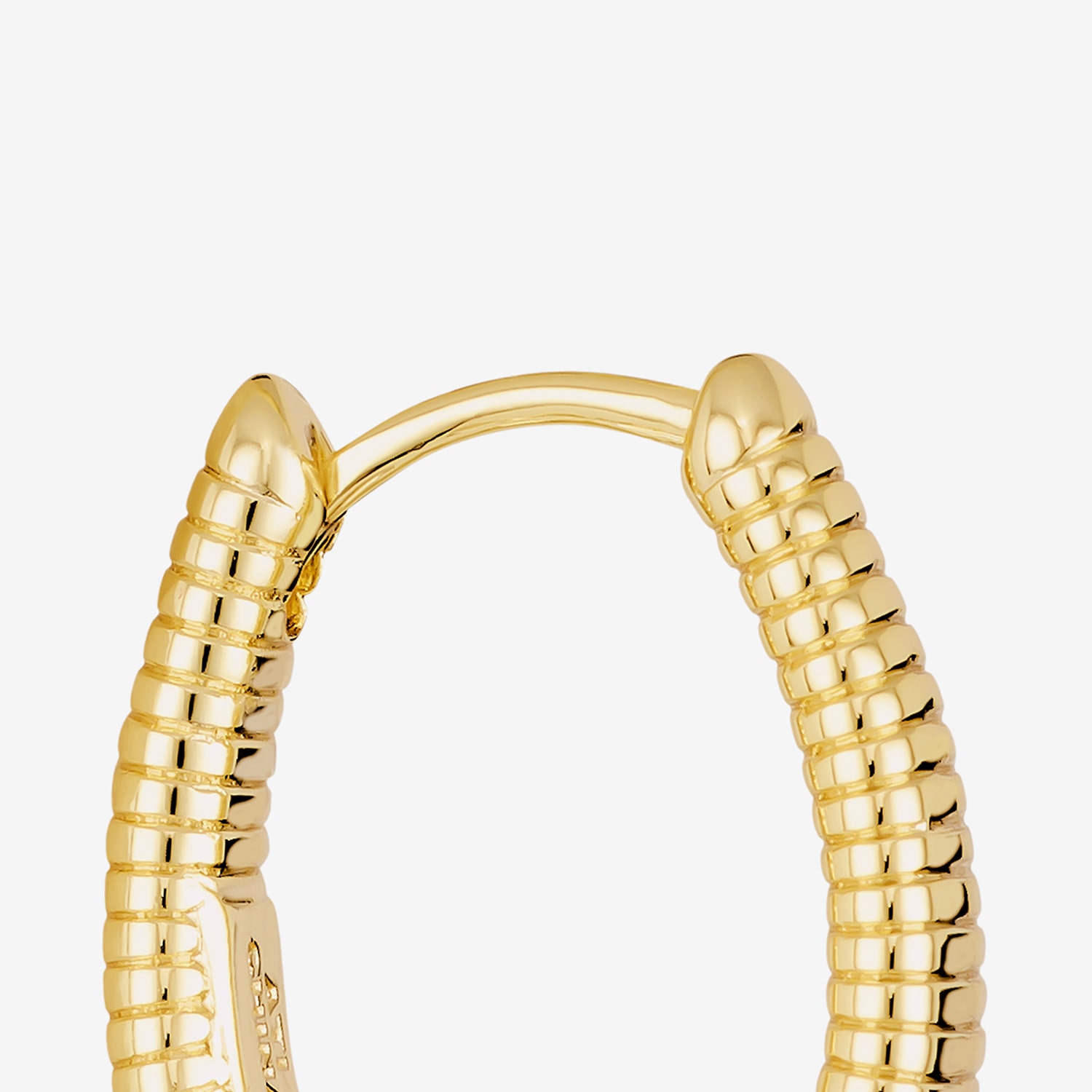 Silver Reflections Womens 14K Gold Over Brass 24mm Hoop Earrings