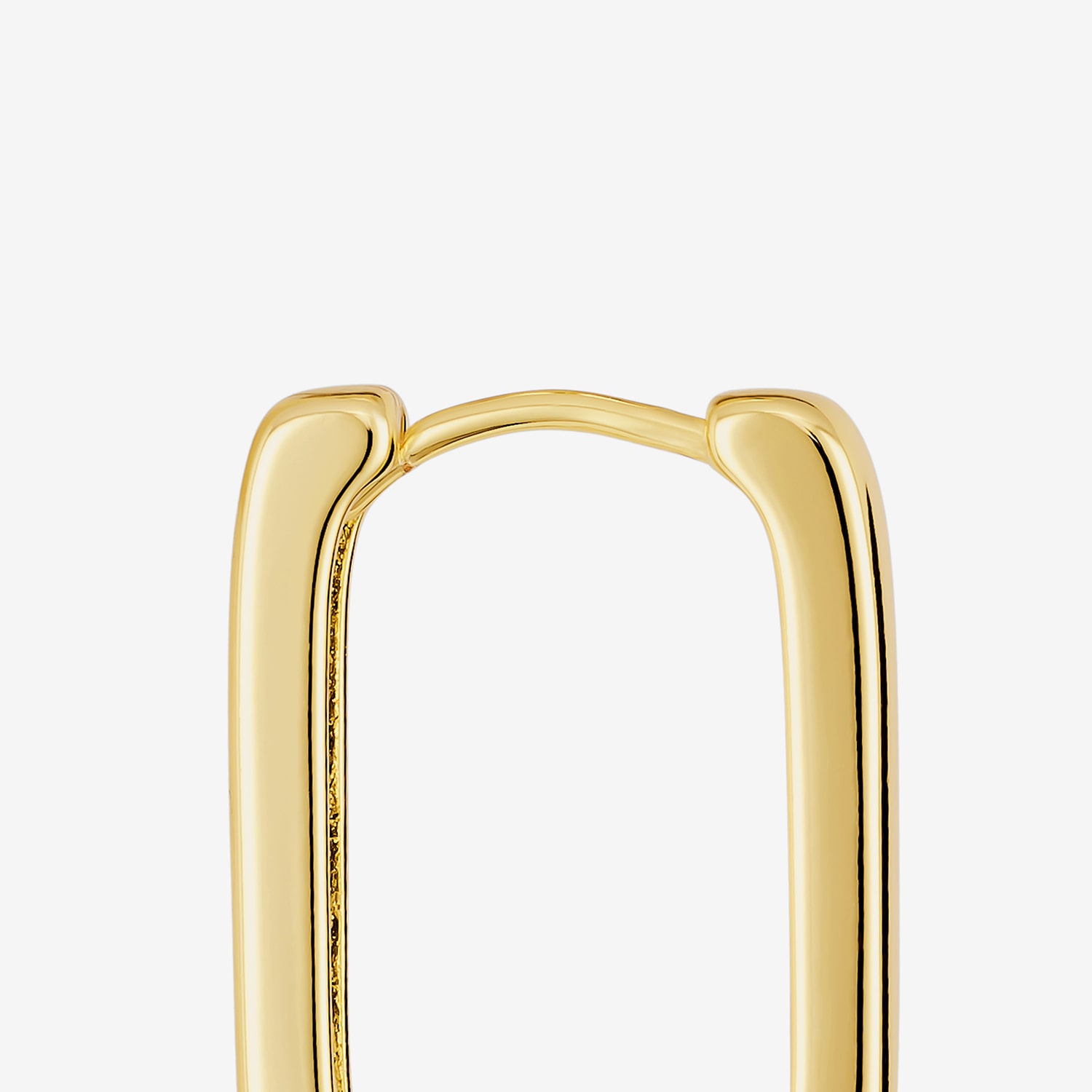 Silver Reflections Womens 14K Gold Over Brass 24mm Hoop Earrings