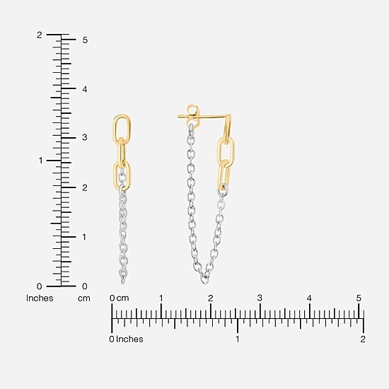 Silver Reflections Womens Pure Silver Over Brass Drop Earrings