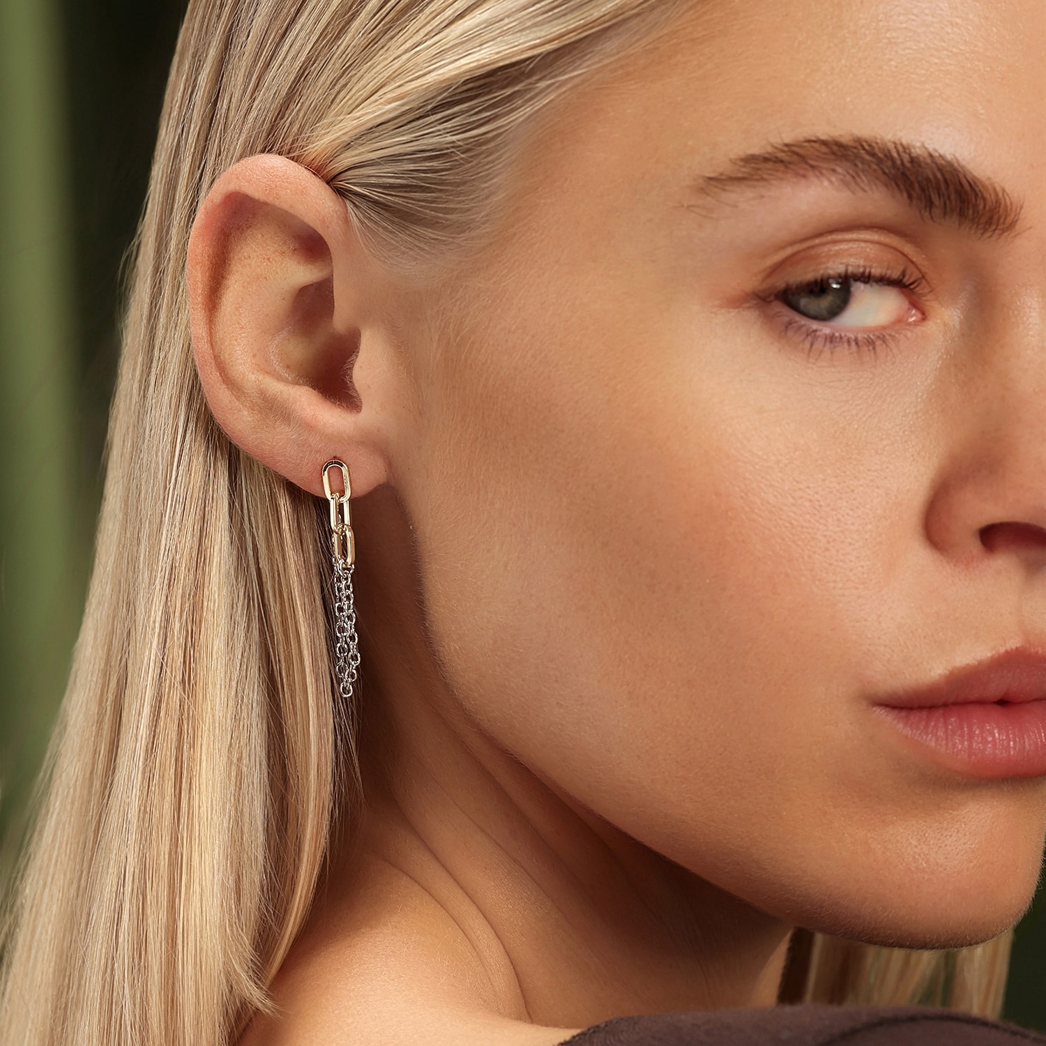 Silver Reflections Womens Pure Silver Over Brass Drop Earrings
