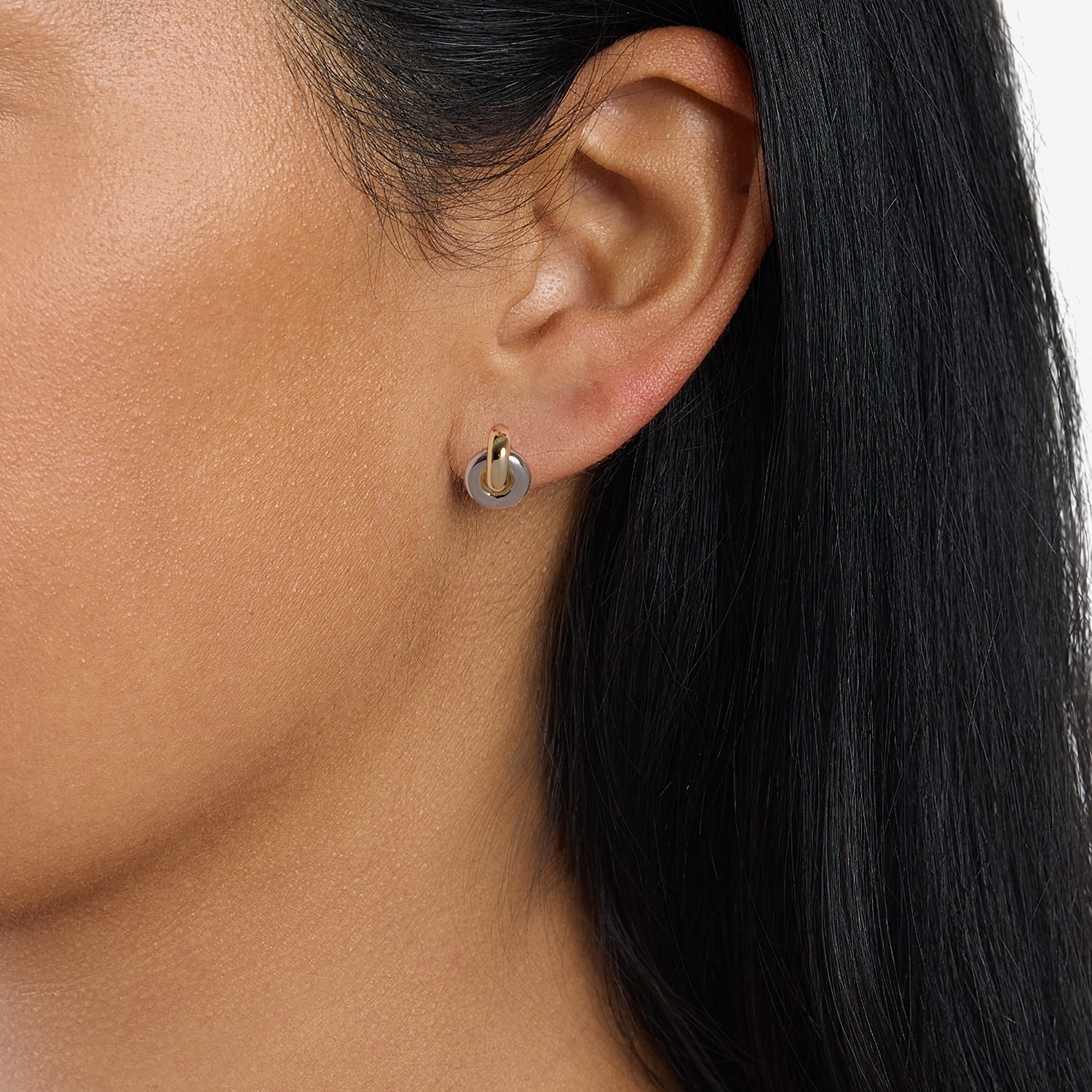 Silver Reflections 11.4mm Stud Earrings