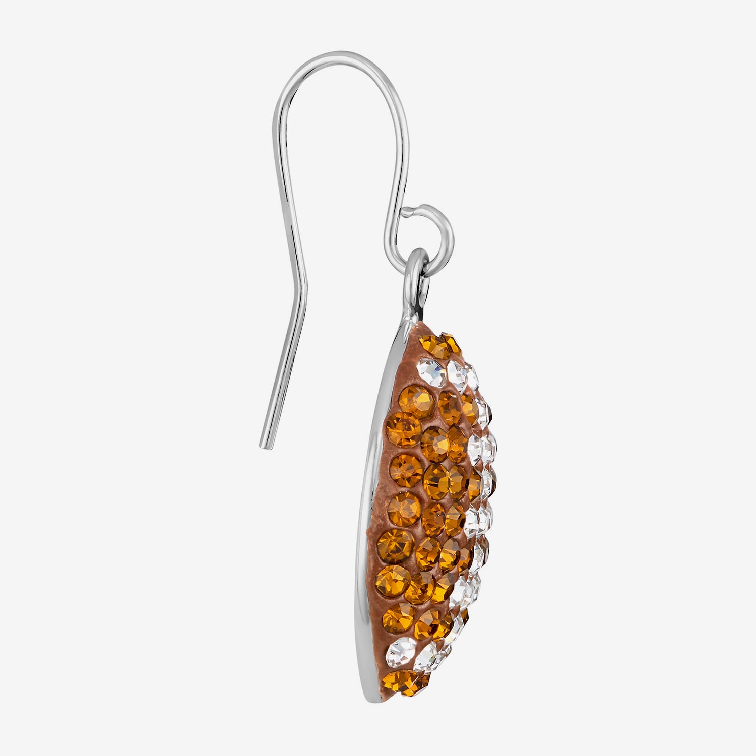 Sparkle Allure Womens Multi Color Crystal Pure Silver Over Brass Drop Earrings