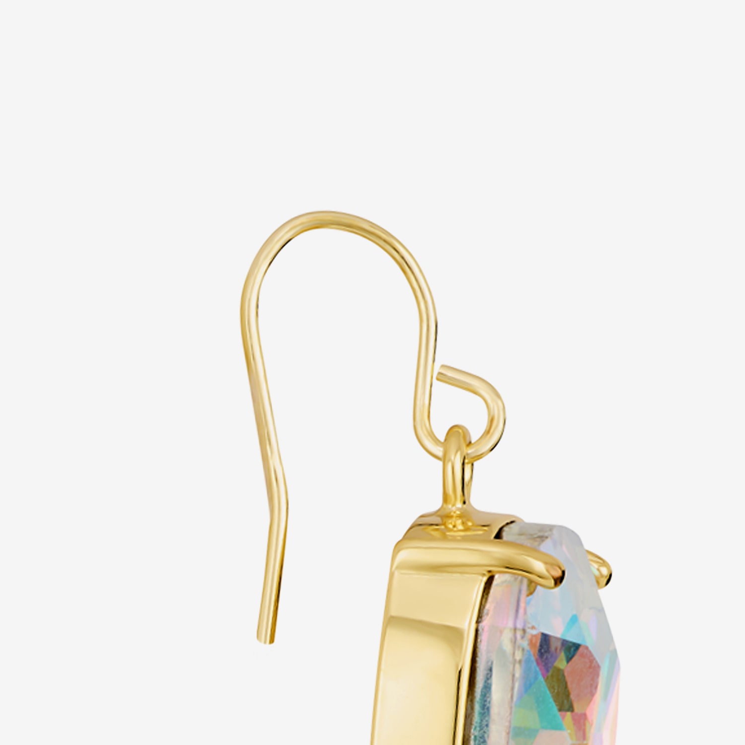 Sparkle Allure Womens Multi Color Crystal 14K Gold Over Brass Drop Earrings