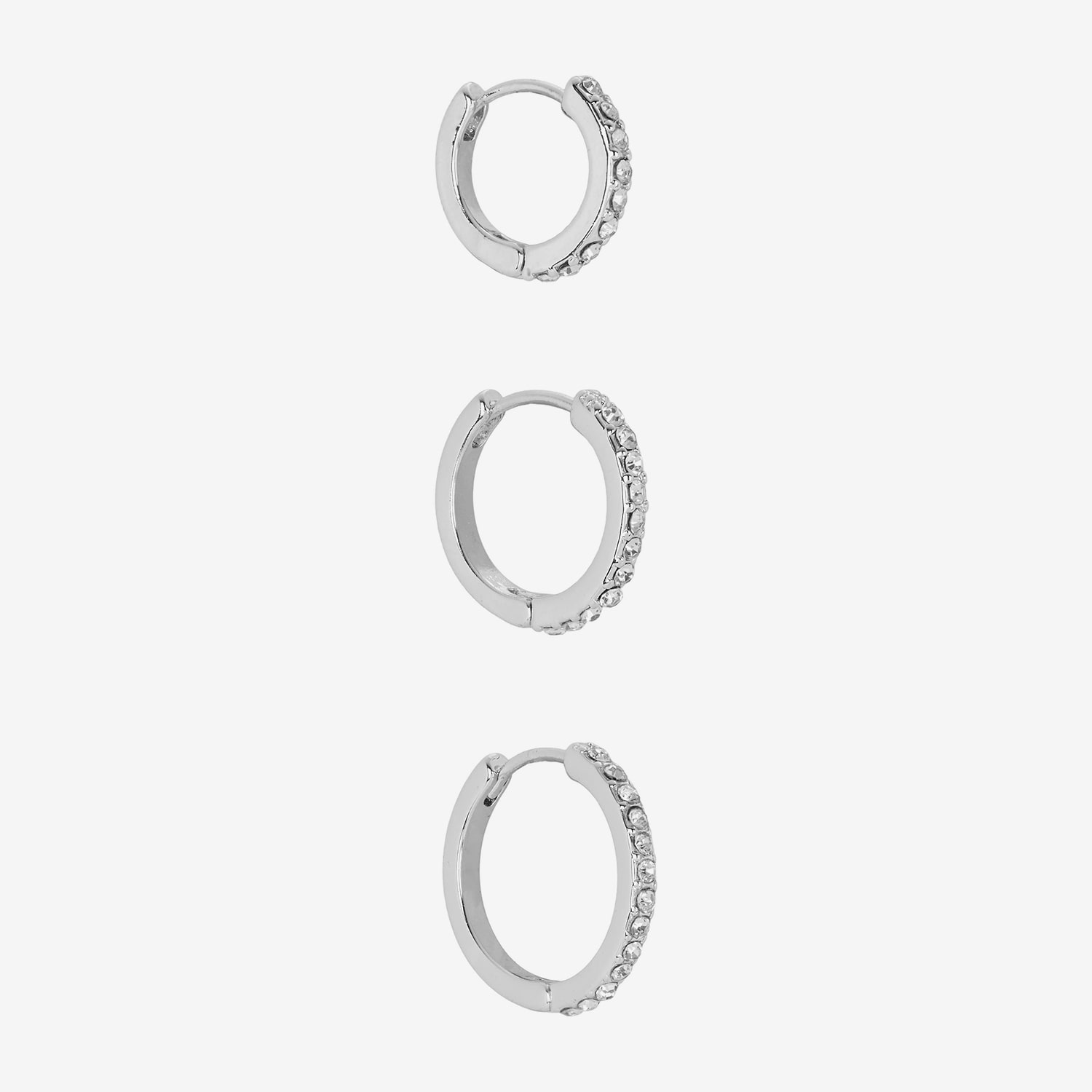 Sparkle Allure Womens Cubic Zirconia 15mm Hoop Earrings
