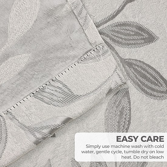 SUPERIOR® Leaves Grommet Top Energy Saving Room Darkening Set of 2 Curtain Panel