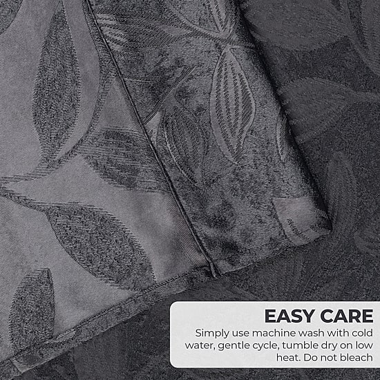 SUPERIOR® Leaves Grommet Top Energy Saving Room Darkening Set of 2 Curtain Panel