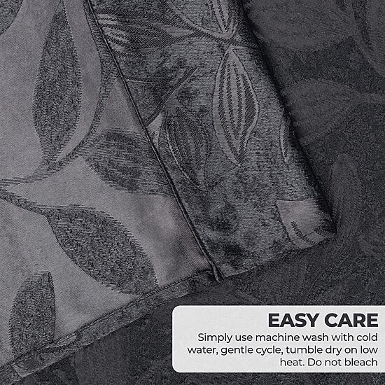 SUPERIOR® Leaves Grommet Top Energy Saving Room Darkening Set of 2 Curtain Panel