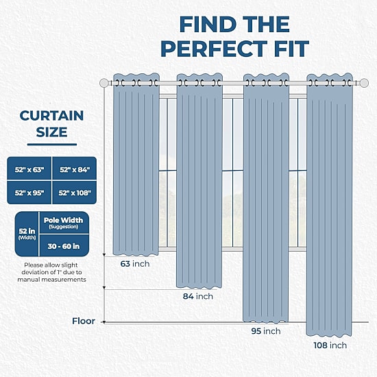 SUPERIOR® Leaves Grommet Top Energy Saving Room Darkening Set of 2 Curtain Panel
