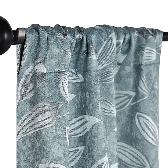 SUPERIOR® Leaves Rod Pocket Energy Saving Room Darkening Set of 2 Curtain Panel