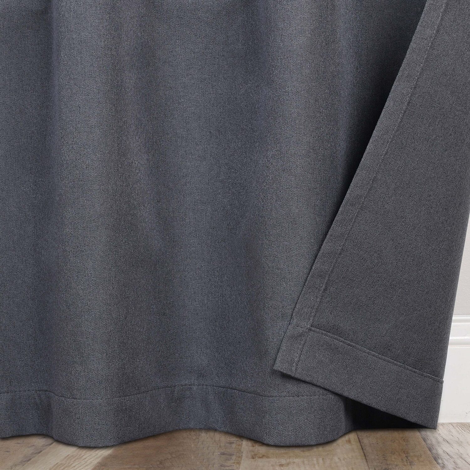 SUPERIOR® Neal Grommet Top 100% Blackout Set of 2 Curtain Panel