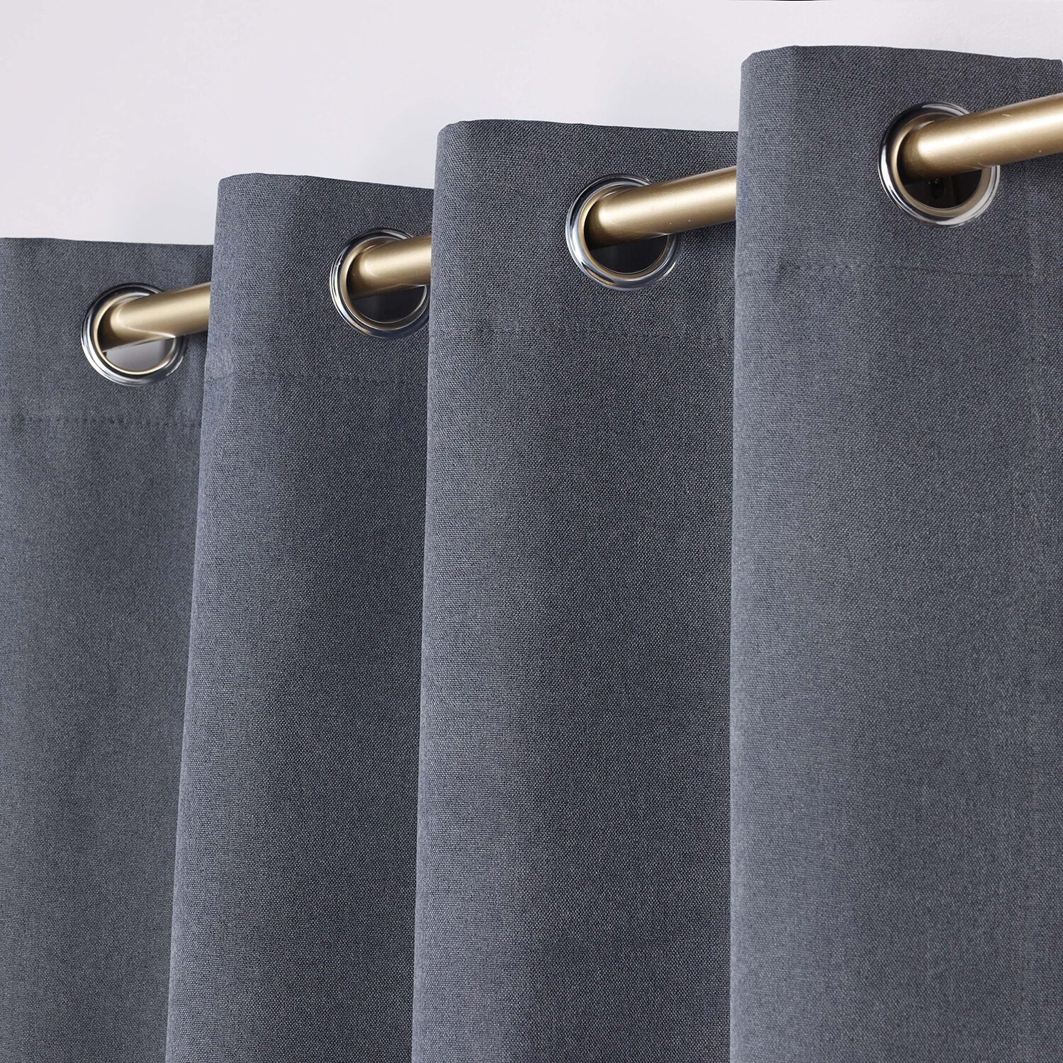 SUPERIOR® Neal Grommet Top 100% Blackout Set of 2 Curtain Panel