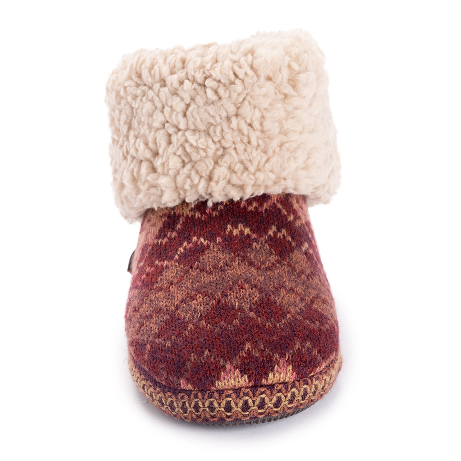 Muk Luks Ml F 26 Ds Slippers Womens Memory Foam Slip Resistant Bootie