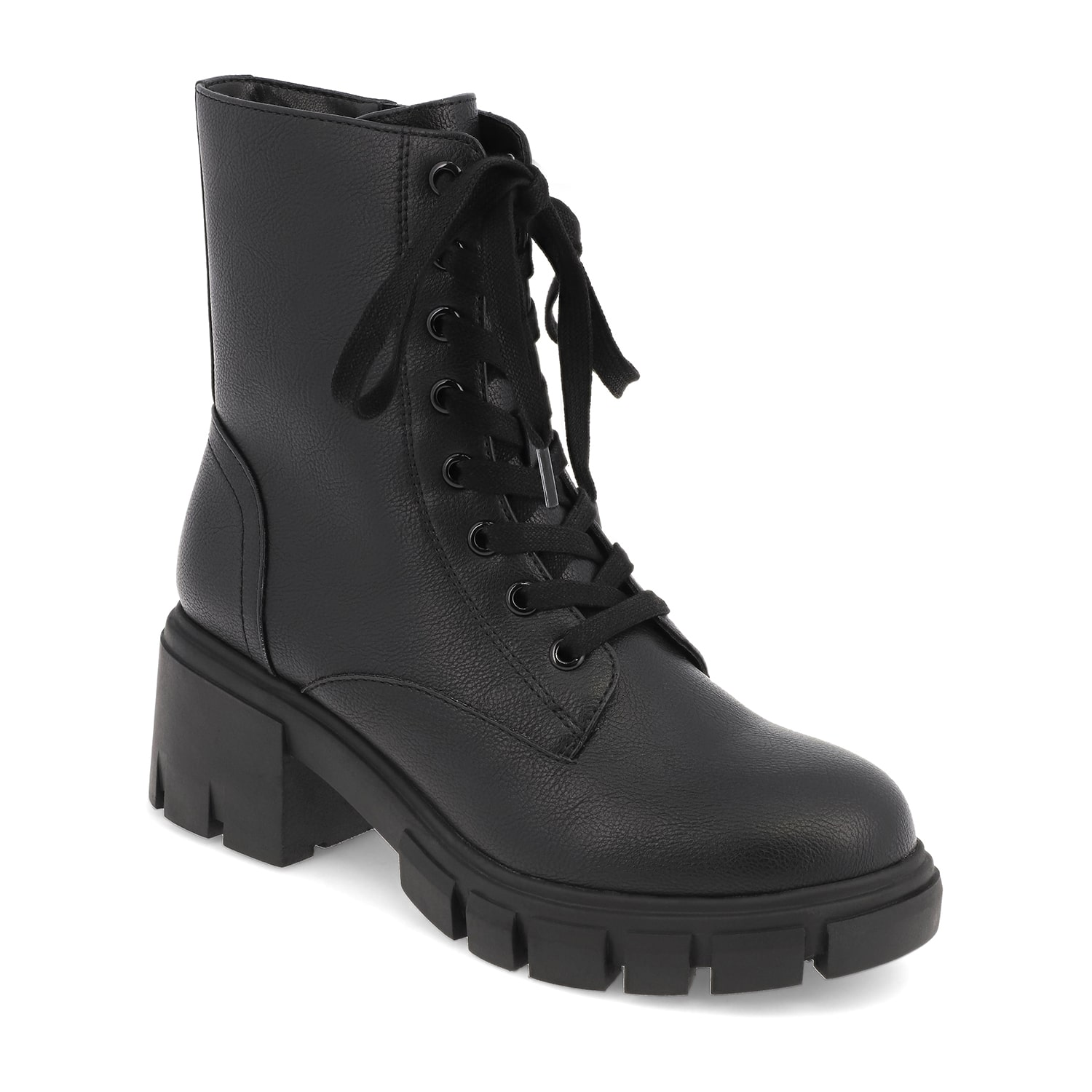Mia Girl Womens Block Heel Combat Boots